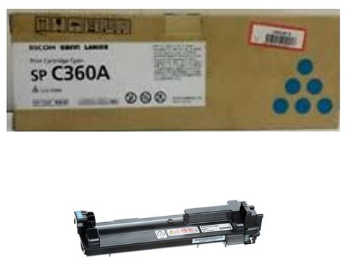 RICOH 408181 SP C360A  Toner Cartridge Cyan - Yield 1500 Pages