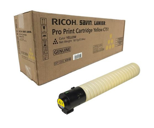 Ricoh 828186 Toner Cartridge Yellow - Yield 48,500 Pages