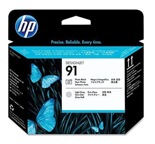 HP C9463A, 91 Printhead - Photo Black and Light Gray