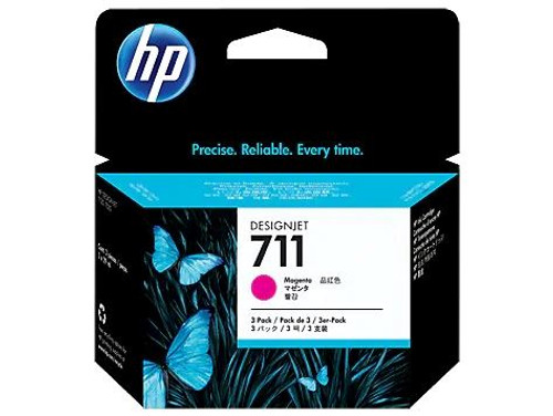 HP CZ135A, 711 Ink Cartridge - Magenta - Pack of 3