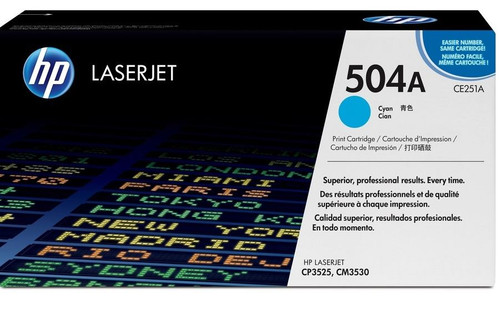 HP CE251AG Toner Cartridge - Cyan - Yield - 7,000 Pages