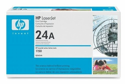 HP Q2624A, 24A Toner Cartridge - Black - Yield - 2,500 Pages
