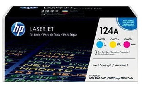 HP CE257A Toner  - Pack of Q6001A (C), Q6002A (Y), Q6003A (M) - 2,500