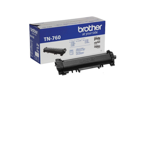 Brother TN760 High Yield Toner - Black - Yield 3,000 Pages