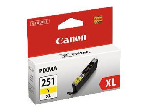 Canon CLI-251XL Yellow Ink Cartridge, High Yield (6451B001)