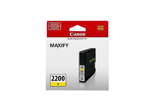 Canon PGI-2200 Yellow Ink Cartridge, Standard Yield, 700 (9306B001)