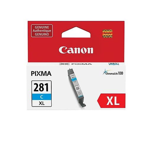 Canon CLI-281XL Cyan Ink Cartridge, XL Size (2034C001)
