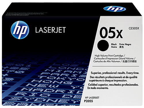 HP CE505X 05X LaserJet Toner Cartridge -Black, High Yield 6500 Pages
