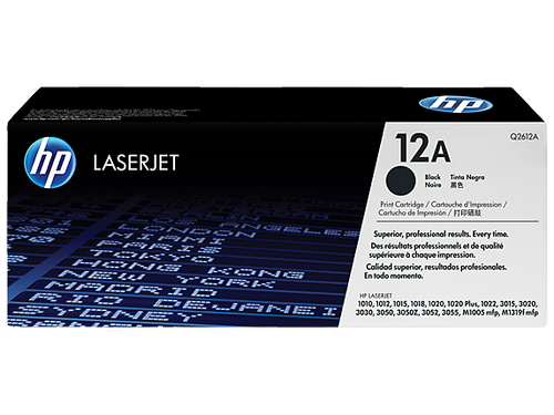 HP 12A Black Original LaserJet Toner Cartridge