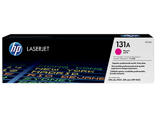 HP CF213A 131A LaserJet Toner Cartridge - Magenta, 1800 Page Yield