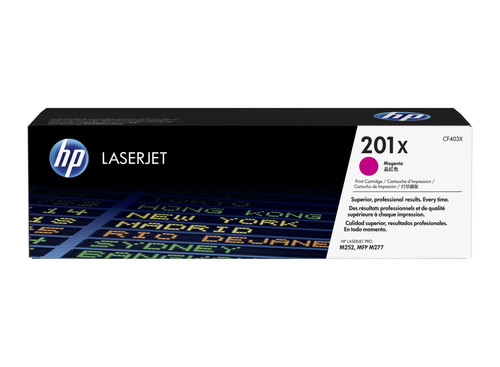 HP CF403X 201X LaserJet Toner Cartridge -Magenta, High Yield 2300 Page