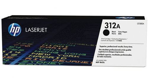HP CF380A 312A LaserJet Toner Cartridge - Black, Yield 2280 Pages