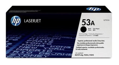 HP 53A Black Original LaserJet Toner Cartridge, Q7553A