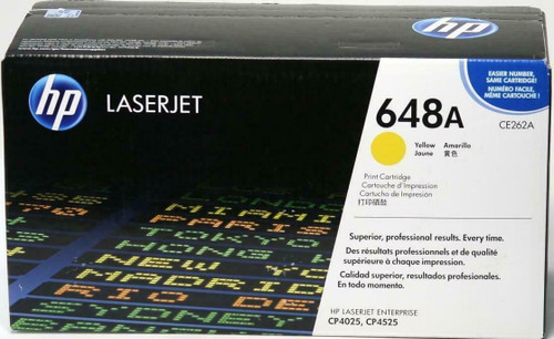 HP 648A Original LaserJet Toner Cartridge - Yellow, Yield 11000 Pages