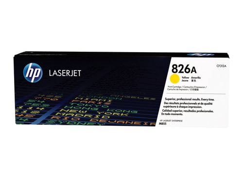 HP CF312A 826A LaserJet Toner Cartridge - Yellow, 31500 Page Yield