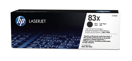 HP CF283X 83X LaserJet Toner Cartridge - Black, High Yield 2200 Pages
