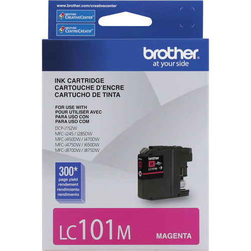 Brother LC101M Ink Cartridge - Magenta - Yield  300 Pages