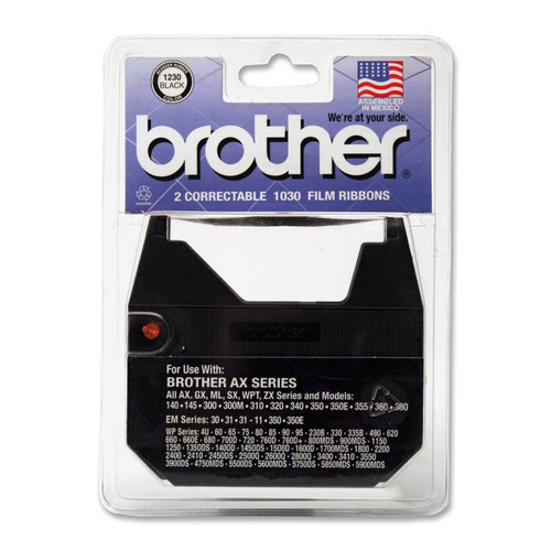 Brother 1230 Black Ribbon - 2 Pack