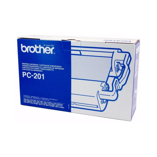 Brother PC201 Ribbon - Pack of 2 - Black Yield 450 Pages Each