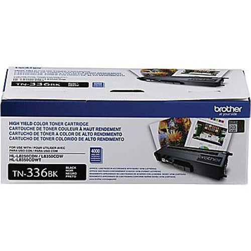 Brother TN336BK High Yield Toner Cartridge - Black - Yield 4000 Pages