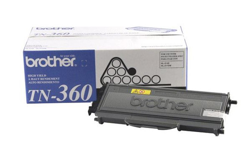 Brother TN360 Toner Cartridge - Black - Yield 2600 Pages