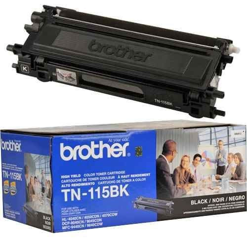 Brother TN115BK High Yield Toner Cartridge - Black - Yield 5000 Pages