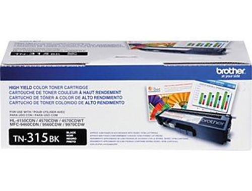 Brother TN315BK High Yield Toner Cartridge - Black - Yield 6000 Pages