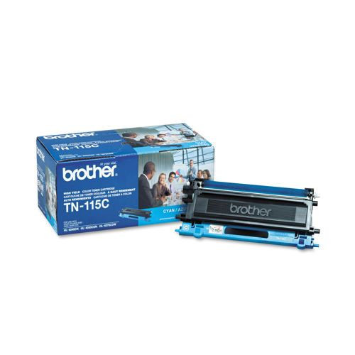 Brother TN115C High Yield Toner Cartridge - Cyan - Yield 4000 Pages