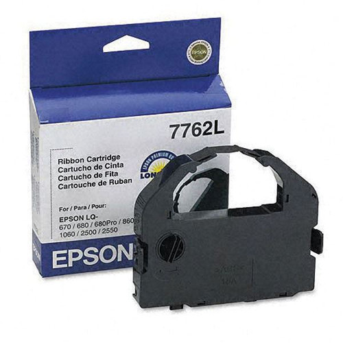 Epson 7762L Black Fabric Ribbon Cartridge 2M Yield