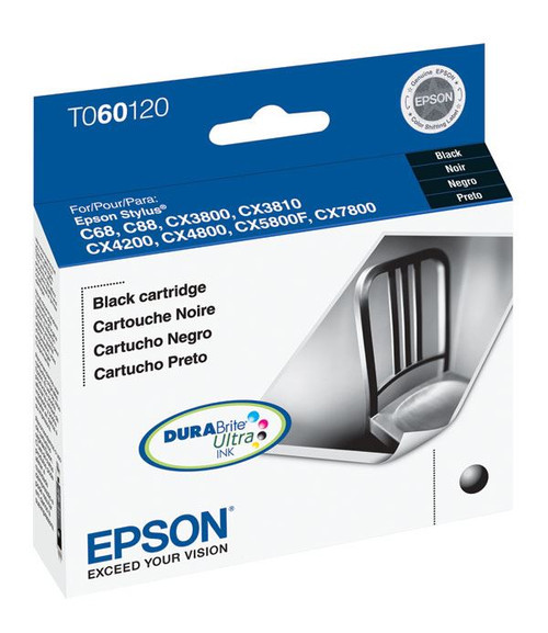 Epson T060120 60 Black Ink 400 Yield