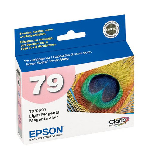 Epson T079620 79 Light Magenta Claria High Capacity Ink 800 Page Yield