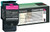 Lexmark C544X1MG Toner Cartridge - Magenta - Yield -  4000 Pages