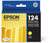 Epson T124420 124 Yellow DURABrite Ultra Moderate Capacity Ink 200