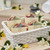 Ylang Ylang & Jasmine handmade vegan soap bars in white basket, botanical floral spa gift soap