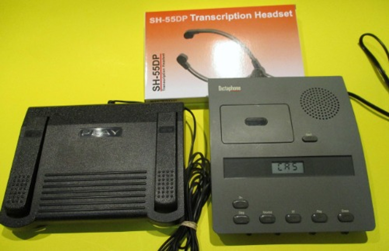 Dictaphone 1740 1742 Mini cassette Transcription Transcriber Machine with pedal