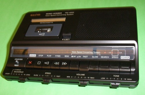 Sanyo Trc 6050 Micro cassette transcriber VOXEAGLE EQUIPMENT
