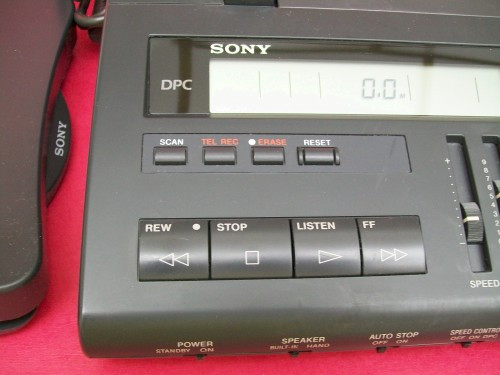 SONY BM-890 Microcassette controls