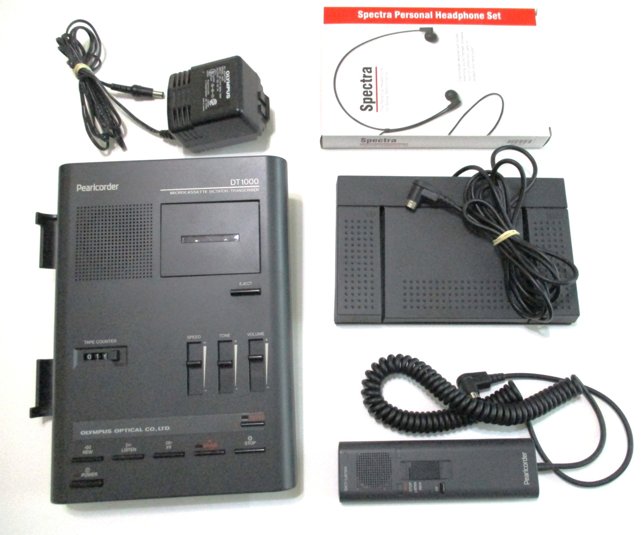 Olympus Pearlcorder DT1000 Micro Cassette Transcriber