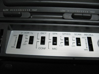 Lanier VW260 Microcassette Transcription Transcriber Machine controls