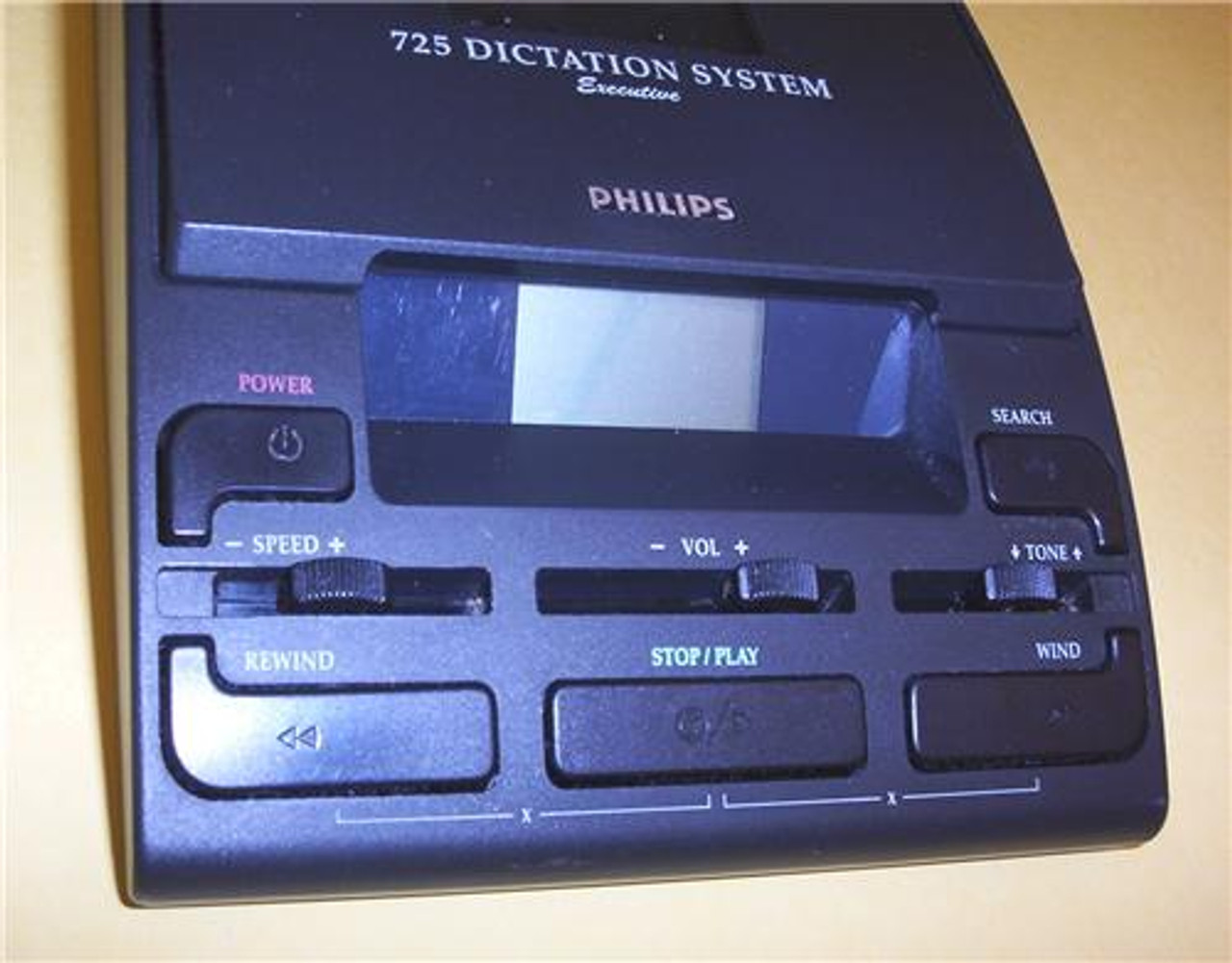Philips Lfh 725 Minicassette Mini cassette Dictation Machine controls