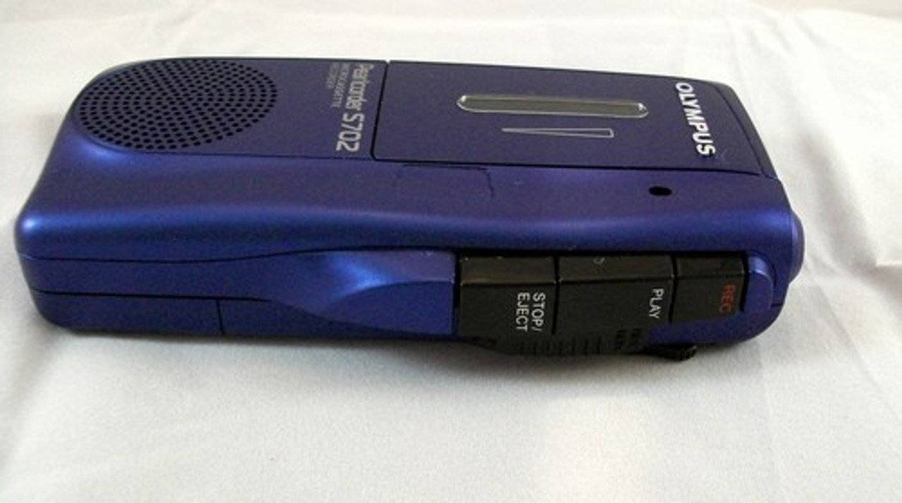 Olympus Pearlcorder S702 Handheld Microcassette Voice Recorder controls