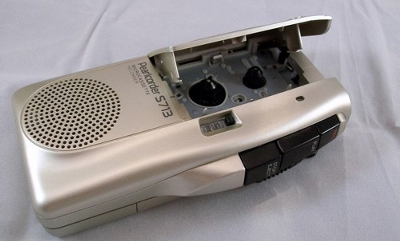 Olympus Pearlcorder S713 Microcassette Voice Recorder controls