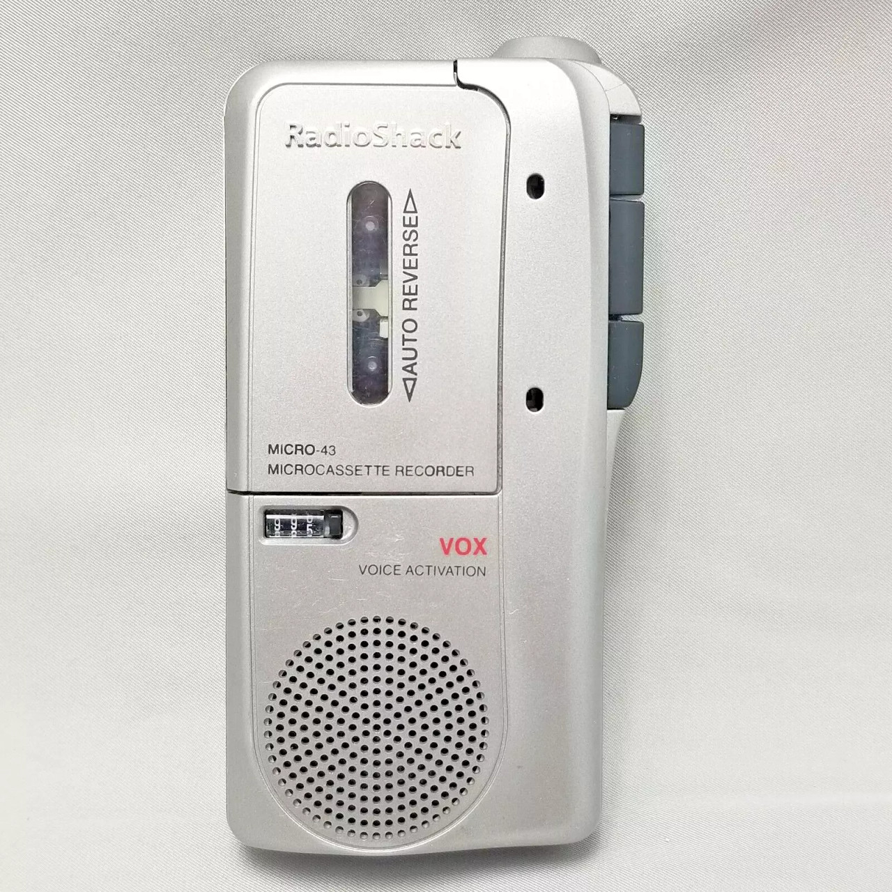 Radio Shack Micro 43 Microcassette Handheld Voice Recorder Dictation