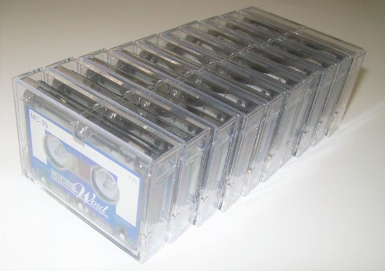 Box of Ten (Ten Units) Microword 30-Minutes Dictating Microcassettes BRAND