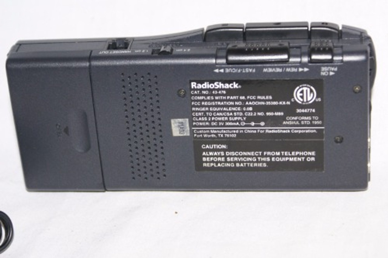 RadioShack TRC 300 Micro Cassette Telephone Recorder Kit