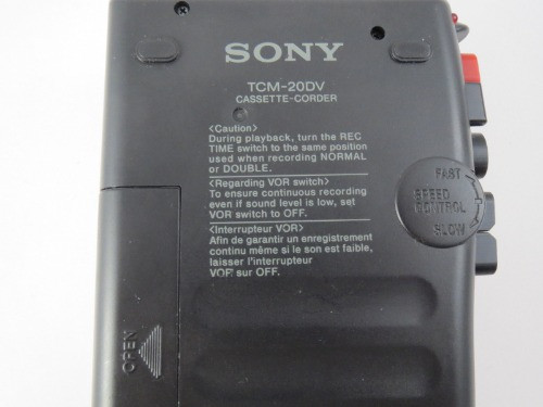 Sony tcm-20dv Handheld Cassette Recorder Player - VOXEAGLE EQUIPMENT