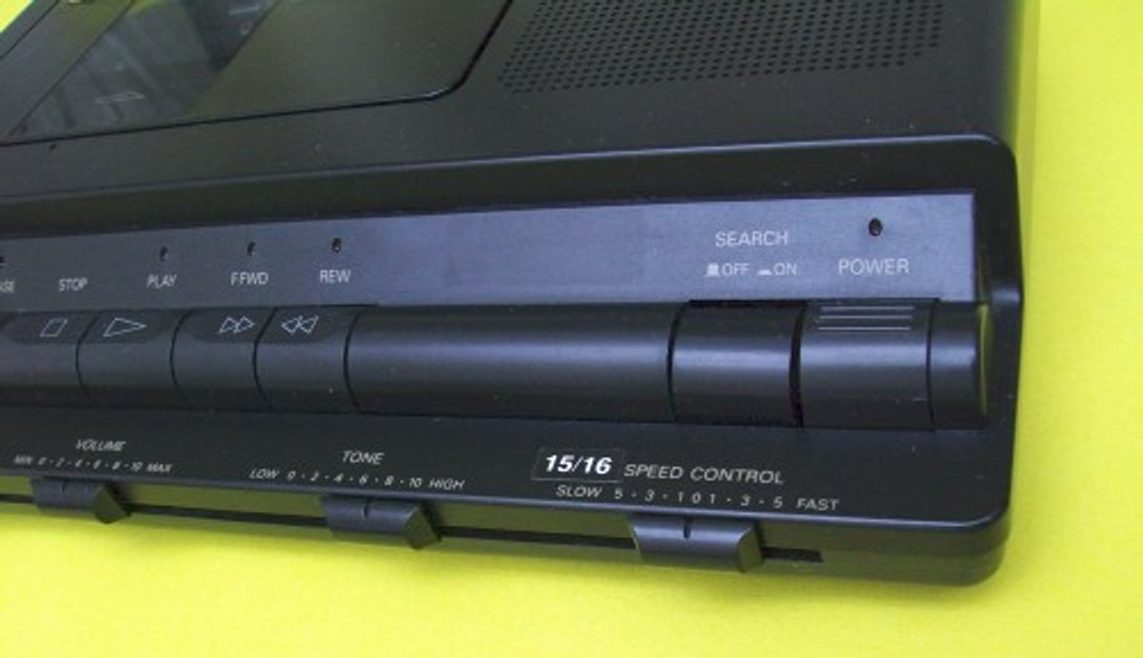Sanyo Trc-8080 2-Speed Standard Cassette Transcription Transcriber Controls
