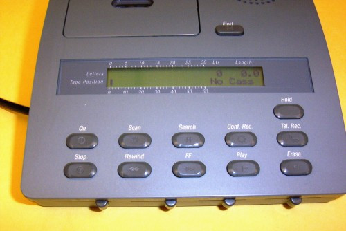 Dictaphone 3750 Micro cassette Transcriber Machine controls