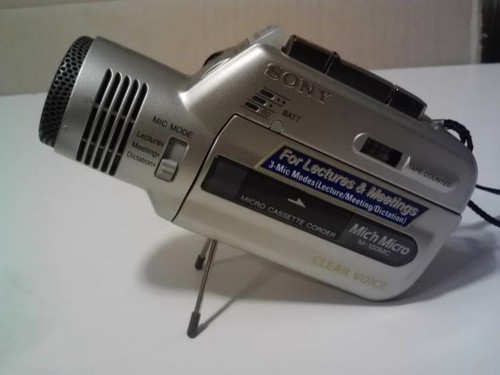 Sony M-100MC Microcassette Conference Meeting Handheld Voice Recorder