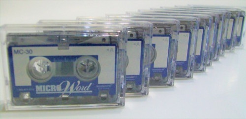 Box of Ten (Ten Units) Microword 30-Minutes Dictating Microcassettes BRAND